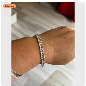 4/$50 Diamond rhinestone gold dainty woman bracelet 7  inches